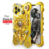 Luxury Steampunk Gear Metal Shockproof Case For iPhone 11 Series