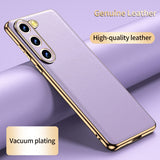 Premium Leather Shockproof Lens Protection Case For Samsung Galaxy S23 S22 S21 series