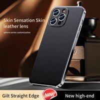 Premium Leather Shockproof Lens Protection Case for iPhone 14 13 12 series