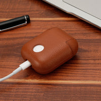 Genuine Leather Bluetooth Wireless Earphone Case For AirPods