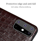Genuine Leather Grain Waterproof Anti-knock Case for Samsung Galaxy S20 Series