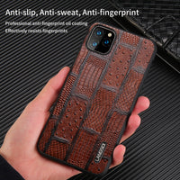 Genuine Leather Retro Splice 100% Handmade Process Case For Apple iPhone 11 Series