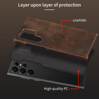 Premium Leather Retro Case For Samsung Galaxy S23 S22 S21 series