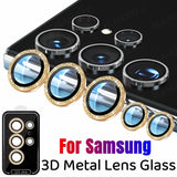 Glitter Camera Protector Metal Lens Ring Glass For Samsung S23 S22 Ultra Plus