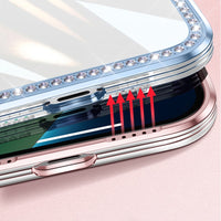 Glitter Diamond Full Camera Protector Case for iPhone 14 13 12 series