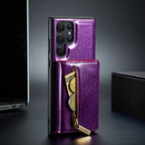 Leather Wallet Magnetic Detachable Magnetic Wallet Case For Samsung Galaxy S23 S22 S21 series