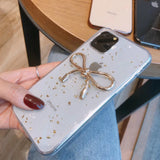 Gold Foil Epoxy Transparent High Quality Ultra-thin Protective Shockproof Case For iPhone 11 Pro Max