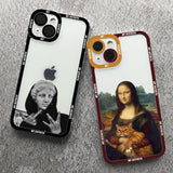 Art Aesthetic Clear Case For iPhone 14 13 12 series