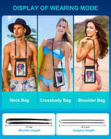 Crossbody Waterproof Phone Bag Pouch For iPhone 14 13 12 series Samsung S23 S22 Ultra Plus