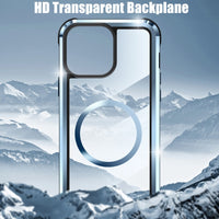 HD Transparent Stainless Steel TPU PC Case for iPhone 14 series