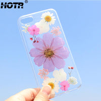 Dried Real Flower Phone Cases For iphone 6 6s 6 plus For iphone 7 7 plus