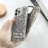 Creative Street Artistic Painting Hard TPU Case for iPhone 15 14 13 12 series