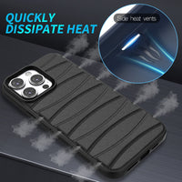 Heat Dissipation Air Vent Shockproof Breathable Matte Soft Silicone Case For iPhone 14 13 series