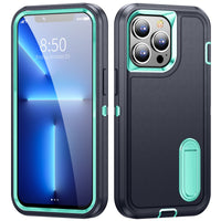 Heavy Armor Shockproof Case with Metal Bracket for iPhone 14 13 12 series