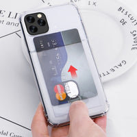 Heavy Protection Case Clear Card Slot Soft Cover For iPhone 11 Pro X XR XS Max Huawei Mate 30 Pro P20 P30 Lite