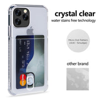 Heavy Protection Case Clear Card Slot Soft Cover For iPhone 11 Pro X XR XS Max Huawei Mate 30 Pro P20 P30 Lite