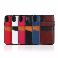 Vertical Leather Flip Case For iPhone X 8 7 6 Plus