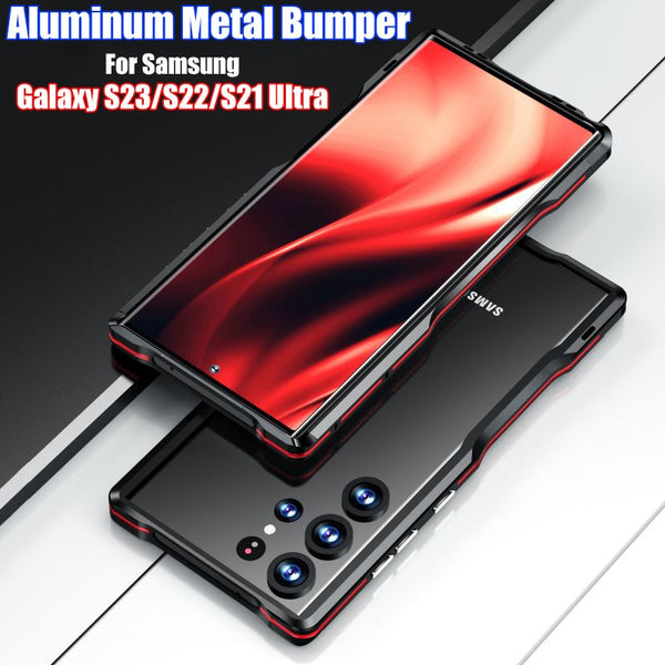 High Quality Aluminum Alloy Metal Frame Bumper Case For Samsung Galaxy S23 S22 S21 Ultra Plus