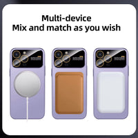 High Quality Matte Hard Magsafe Magnetic Camera Lens Full Protection Acrylic Case For iPhone 14 13 12 series