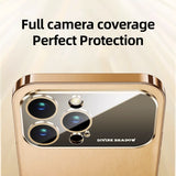 High Quality Leather Camera Lens Full Protection Plating Silicone Case For iPhone 14 13 series