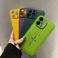 Style Soft Leather Case for iPhone 14 13 12 series