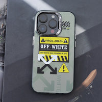 Hot Off Trendy White Arrow Clear Silicone Case For iPhone 15 14 13 12 series