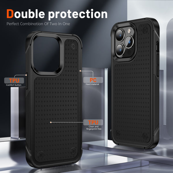 Hybrid Rugged Armor Shockproof Frame TPU Case For iPhone 14 13 12 series