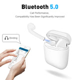 Mini Bluetooth 5.0 Wireless Earbuds Earphones with Mic Bass Stereo