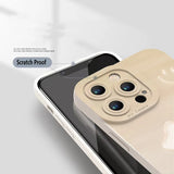 Simple Style Gradient Smile Face Shockproof Soft Bumper Case For iPhone 15 14 13 series