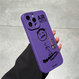 Skateboard Graffiti Cactusjack Silicone Case For iPhone 14 13 12 series