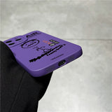 Skateboard Graffiti Cactusjack Silicone Case For iPhone 14 13 12 series