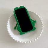 Big Mouth Green Frog Cartoon Silica Gel Case For iPhone 14 13 12 series