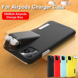 2 in 1 Hybrid Matte Anti-Fingerprint Shockproof Case With 300Mah Charger Box For Apple AirPods iPhone 11 Pro Max