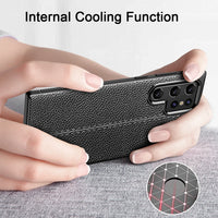 Shockproof Leather Texture Silicone Case for Samsung S24 S23 S22 S21 series