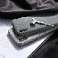 Cloth Patterned Ultra Thin Case For iPhone X