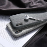 Cloth Patterned Ultra Thin Case For iPhone X