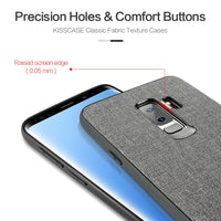 Fabric Leather Case For Samsung Galaxy S8 S9 Plus Note 9 8