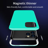 HD Tempered Glass Magnet Drop Protection Case For iPhone 11 Series