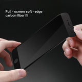 New Generation 6D Full Screen Protector Carbon Fiber Tempered Glass for iPhone X 7 8 Plus
