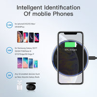 Wireless Charger 10W Qi for Samsung S9 S10+ Note 9 8 Pad 7.5W for iPhone X/XS Max XR 8 Plus