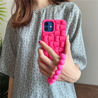 3D Weave Bracelet Silicone Case for iPhone 14 13 12 series