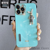 Diamond Rabbit Camera Lens Protect Case For iPhone 14 13 12 series