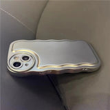 Matte Plating Mirror Holder Stand Bracelet Case for iPhone 14 13 12 series