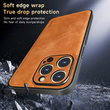 Premium Leather Shockproof Magnetic Wireless Charging Case for iPhone 14 13 12 series