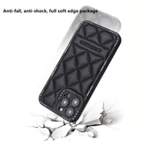 Luxury Leather Case with Camera Lens Protection for iPhone 14 13 12 series