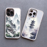 Art Painting Landscape Silicone Soft Case For iPhone 15 14 13 12 series