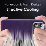 Large Lens Borderless Heat Dissipation Mesh Cooling Shockproof Case For iPhone 14 13 12 series