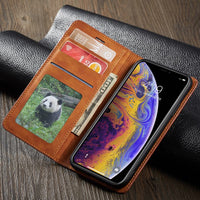 Leather Flip Card Slot Coque Case For iphone XS XS Max XR