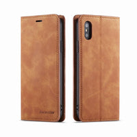 Leather Flip Card Slot Coque Case For iphone XS XS Max XR