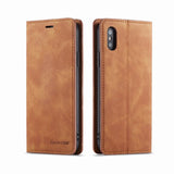 Leather Flip Card Slot Coque Case For iphone XS XS Max XR